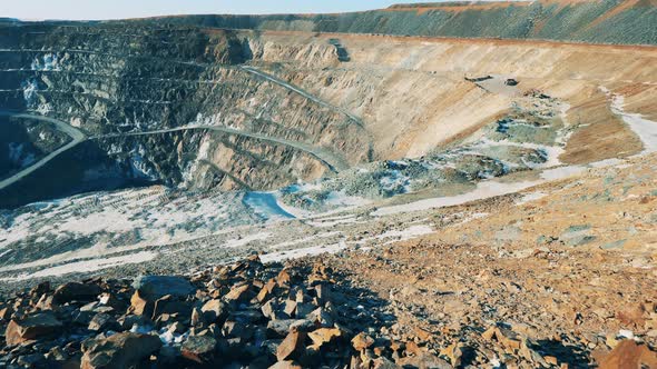 Massive Opencast Mine with Copper Ore alt