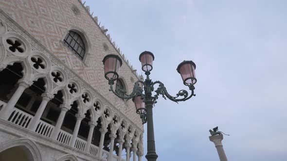 Lamp post in Piazza San Marco