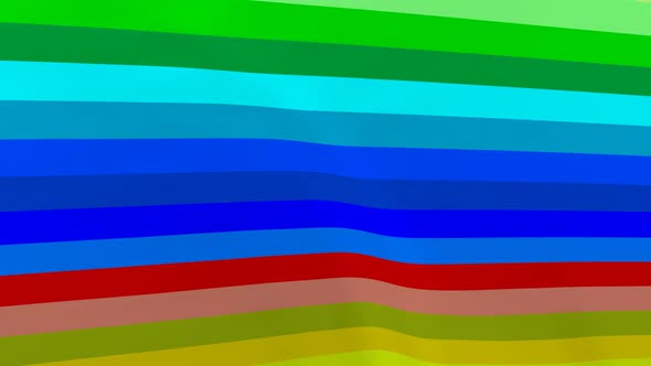 Canvas The LGBT Flag in Waves alt