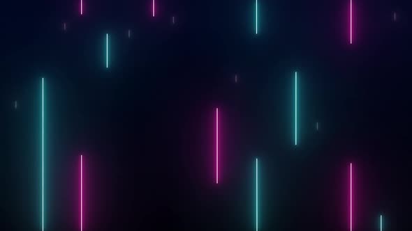 Neon lights effect background. 4K video seamless pattern looping.