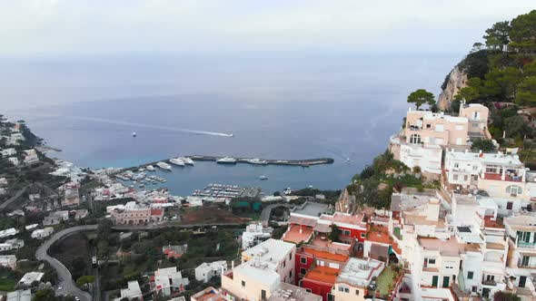 Aerial Drone View of Capri Island alt
