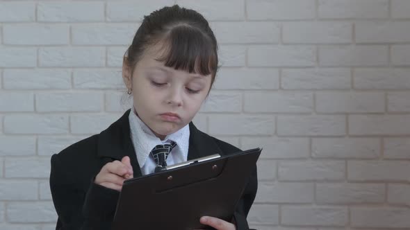 Small manager with documents.  alt