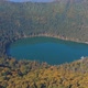 Lake Sfanta Ana - Saint Anne Crater Lake With Dense Forest On A Sunny Day In Autumn - VideoHive Item for Sale