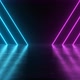 Blue Pink Neon Lines Diagonal Angle Stripes Glow Reflections Flicker - 4K - VideoHive Item for Sale