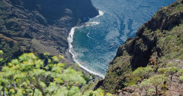 The End of Masca Gorge  Masca Beach  Playa De Masca Tenerife Canary Islands Spain alt