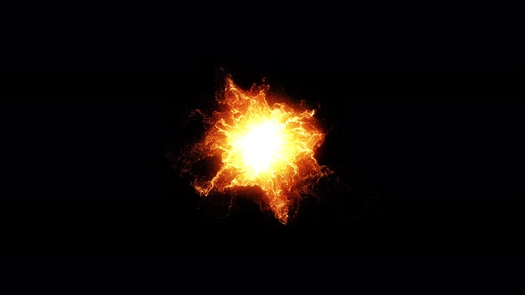 Burning Fire Energy Abstract Animation