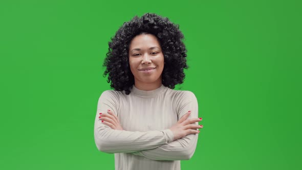 Green Screen Young Female Smiles