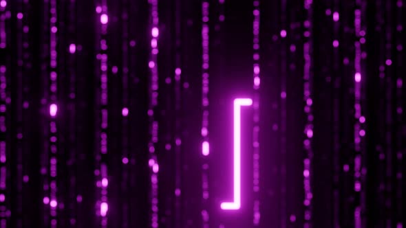 4K Abstract Falling Pink Glittering Particles with Bokeh