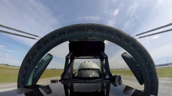 Su-35 Aircraft Pilot Drives Transport and Takes Off at High Speed Like Astronaut