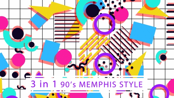 90's Memphis Style (White)