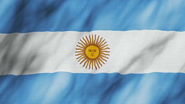 4k Flag of Argentina