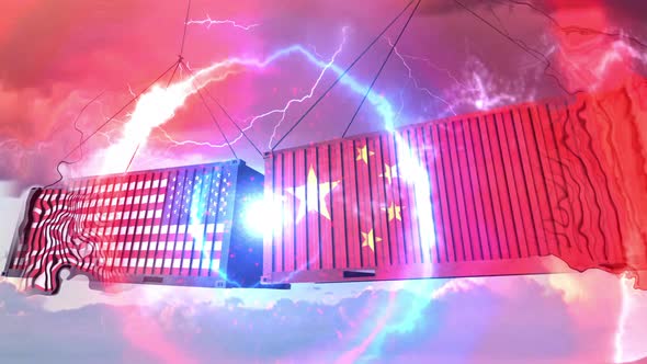 Sino Us Trade War Container Collision alt