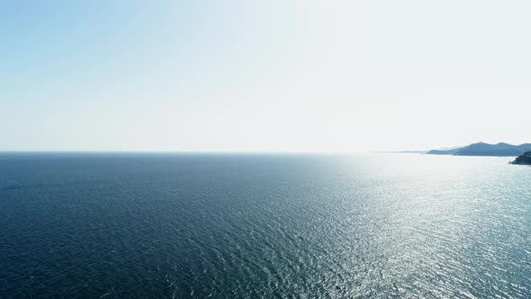Aerial View of the Mediterranean Sea