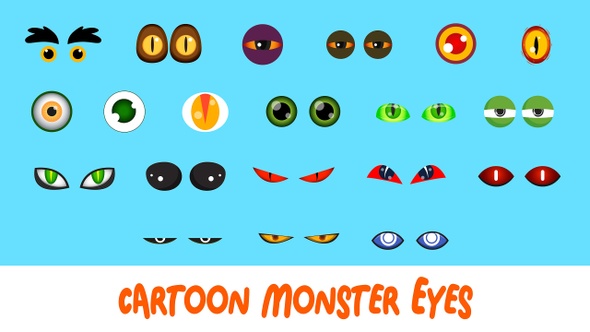 Cartoon Monster Eyes