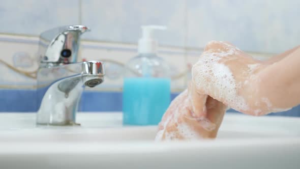 Washing Hands As Protective Measures Against Coronavirus COVID-19 Disease. MERS-Cov, SARS-cov-2