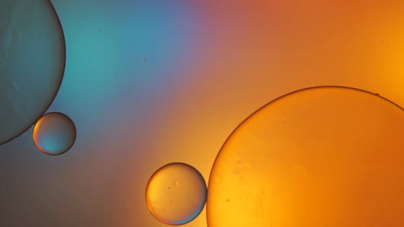 Color Abstract Background Based On Blue and Yellow Circles alt
