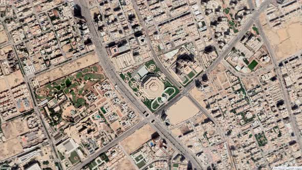 Satellite map Riyadh Saudi Arabia, Motion Graphics | VideoHive