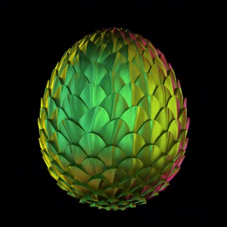 Dragon Egg 2 3d rotate alpha