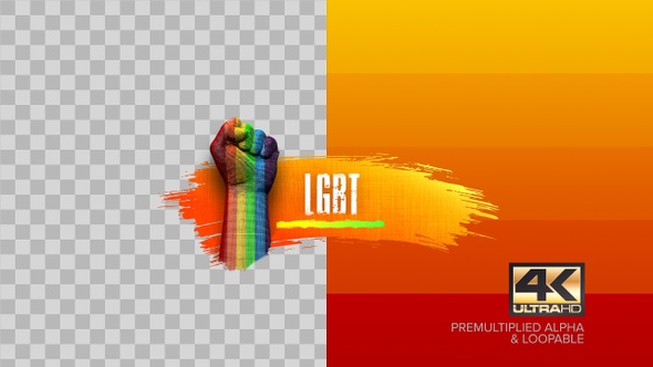 LGBT Gender Sign Background Animation 4k