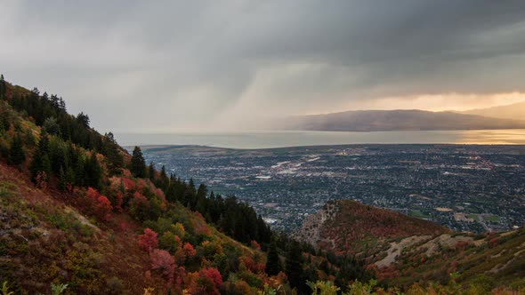 Time lapse of Lightning Storm over Utah Valley alt
