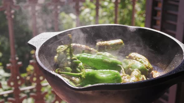 Traditional Spanish Patron Peppers Green Padrons Tapas alt