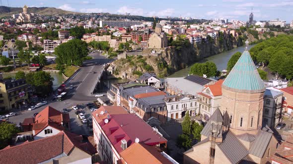 Fly Over The Old City District alt