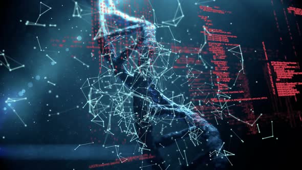 DNA double helix and codes alt