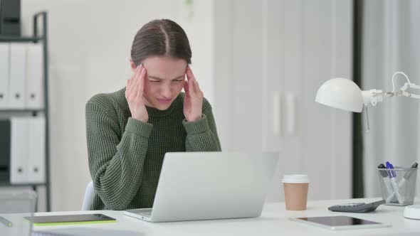 Young Woman Having Headache  alt