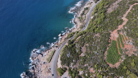 Turkey Mountain Coastline  Shore Mediterranean Sea alt