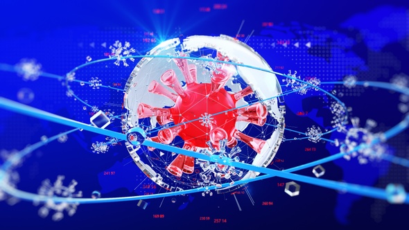 World Globe With Virus News Background alt