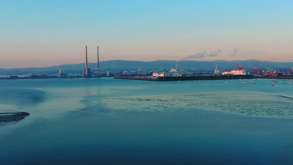 Sunrise over Irish coastline alt