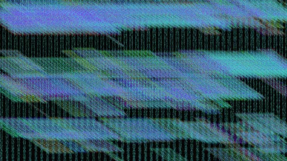 Stock video  VHS Glitches and Static Noise Background, Light TV Static lines