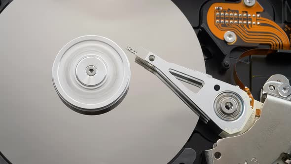 Opened Hard Disk Drive alt