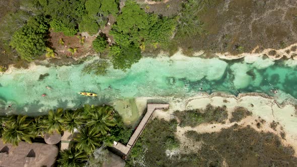 Cenital view of Kaks in Bacalar alt