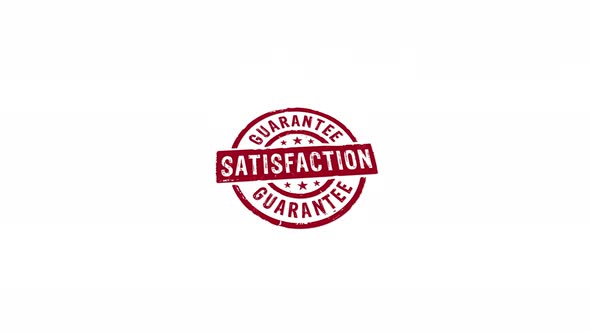 Satisfaction guarantee stamp and stamping isolated alt