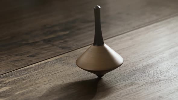 Wooden spinning top