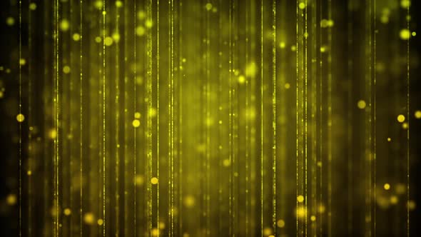 Glittering Particle Dust Background With Golden Lines alt