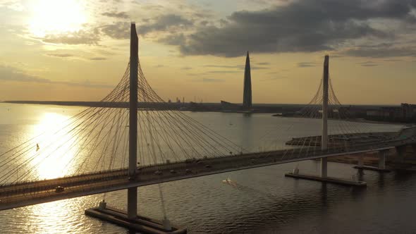 Cable-stayed Bridge and New Skyscraper alt