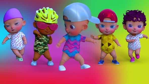 5 Cartoon Baby Dance Pack V02 alt