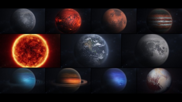 Solar System In Macro 4K