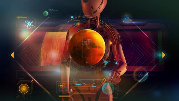 An Alien Is Studying Data On Mars HD alt