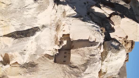 Vertical Video Cappadocia Landscape Aerial View alt