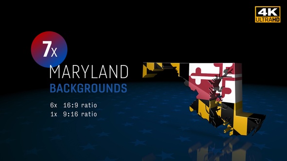 Maryland State Election Backgrounds 4K - 7 Pack