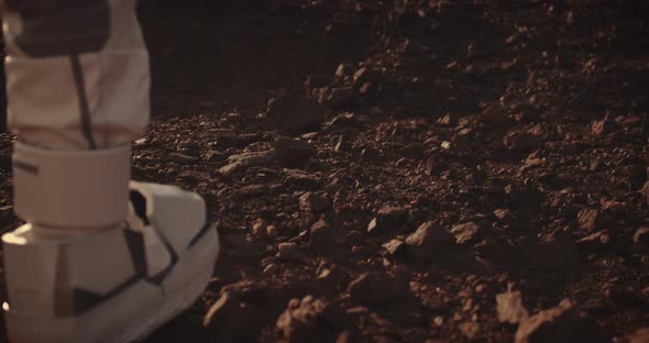 Two Astronauts Walking on Mars alt