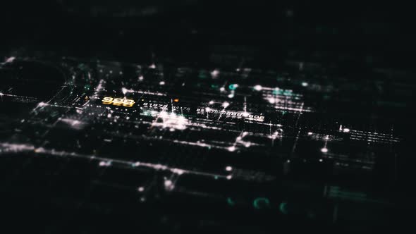 Futuristic Matrix Cyber Environment 07