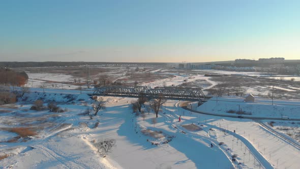 Winter Railway Bridge alt