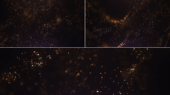 Gold Glitter Particles Pack