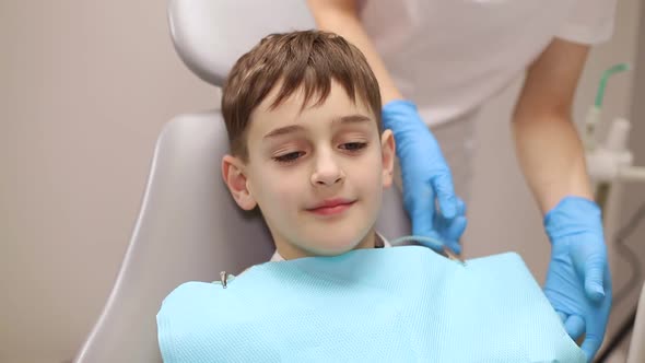 Close-up, dental care for children, the concept of a healthy mouth alt