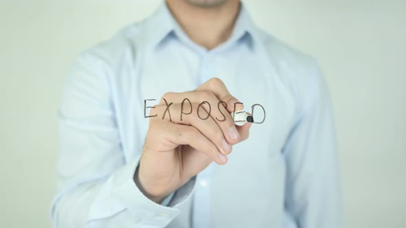 Exposed, Writing On Screen alt