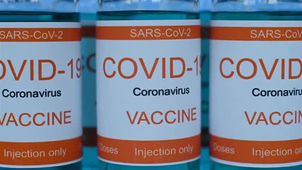 Coronavirus Vaccine Vial Bottle For Injection